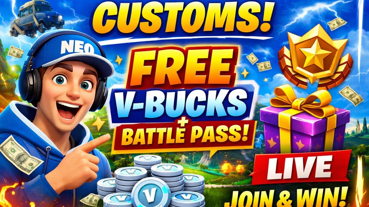 Customs | FREE | VBUCKS | BATTLE PASS