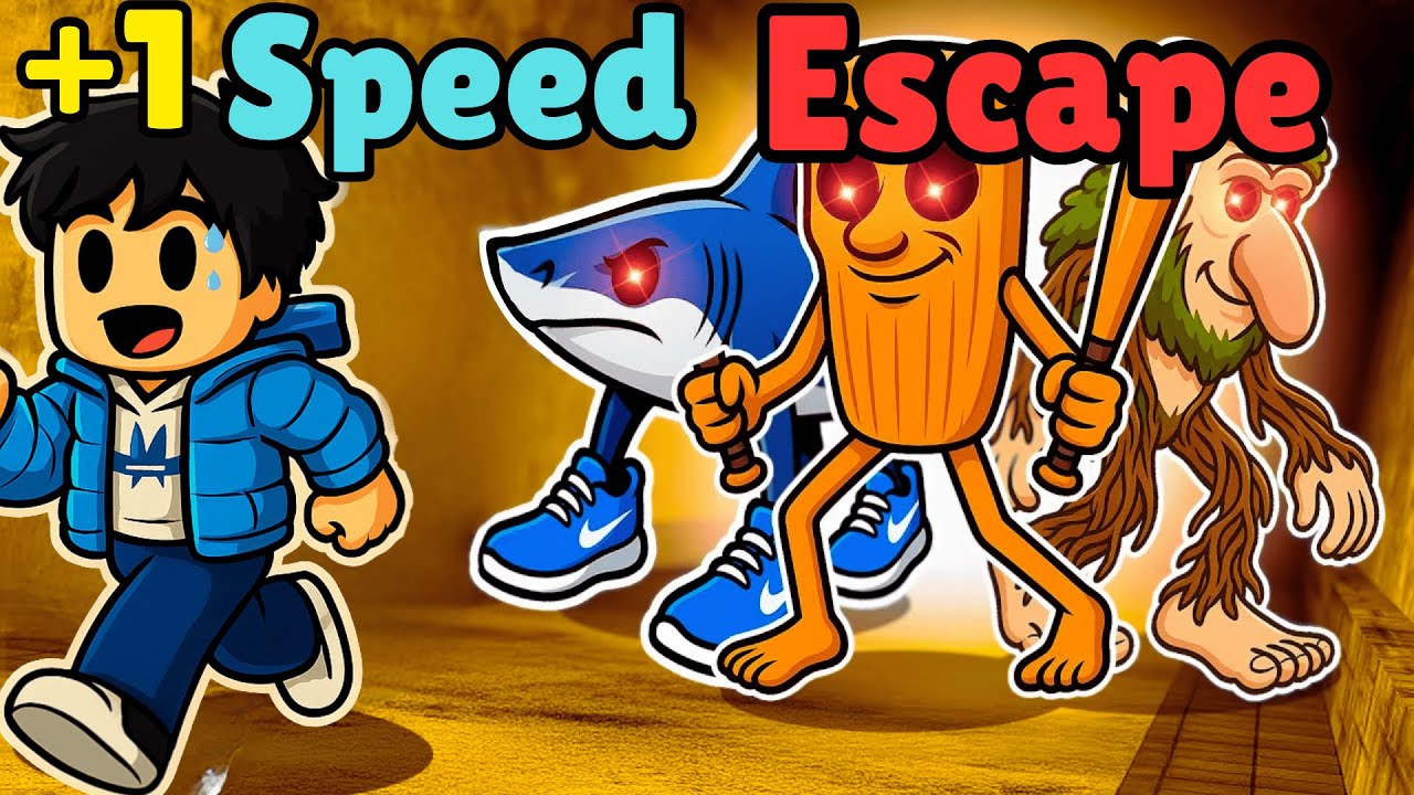 ¡CASI NO LO LOGRO! 😨+1 SPEED ESCAPE del BRAINROT ITALIANO 🔥