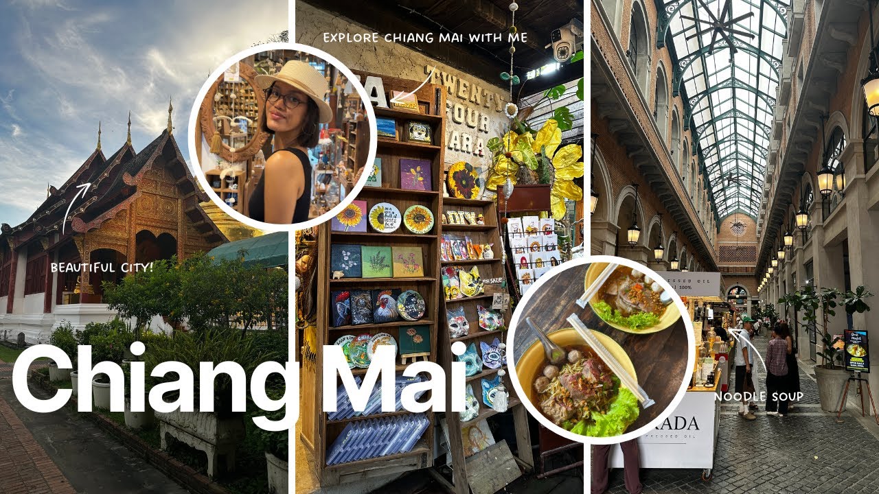 First time in CHIANG MAI! 🇹🇭 | Cat cafe, Baan Kang Wat, Food, Night Market,  more.
