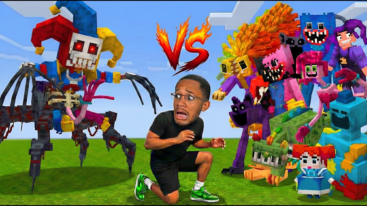 O PROT&Oacute;TIPO vs TODOS POPPY PLAYTIME no Minecraft