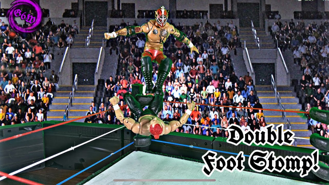 Corner Foot Stomp! | WWE STOP MOTION| HD Animation #3