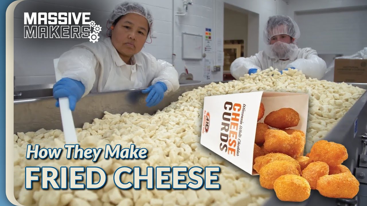 Deep Fried Cheese Curds Made at Riverside Foods | Food Factory USA