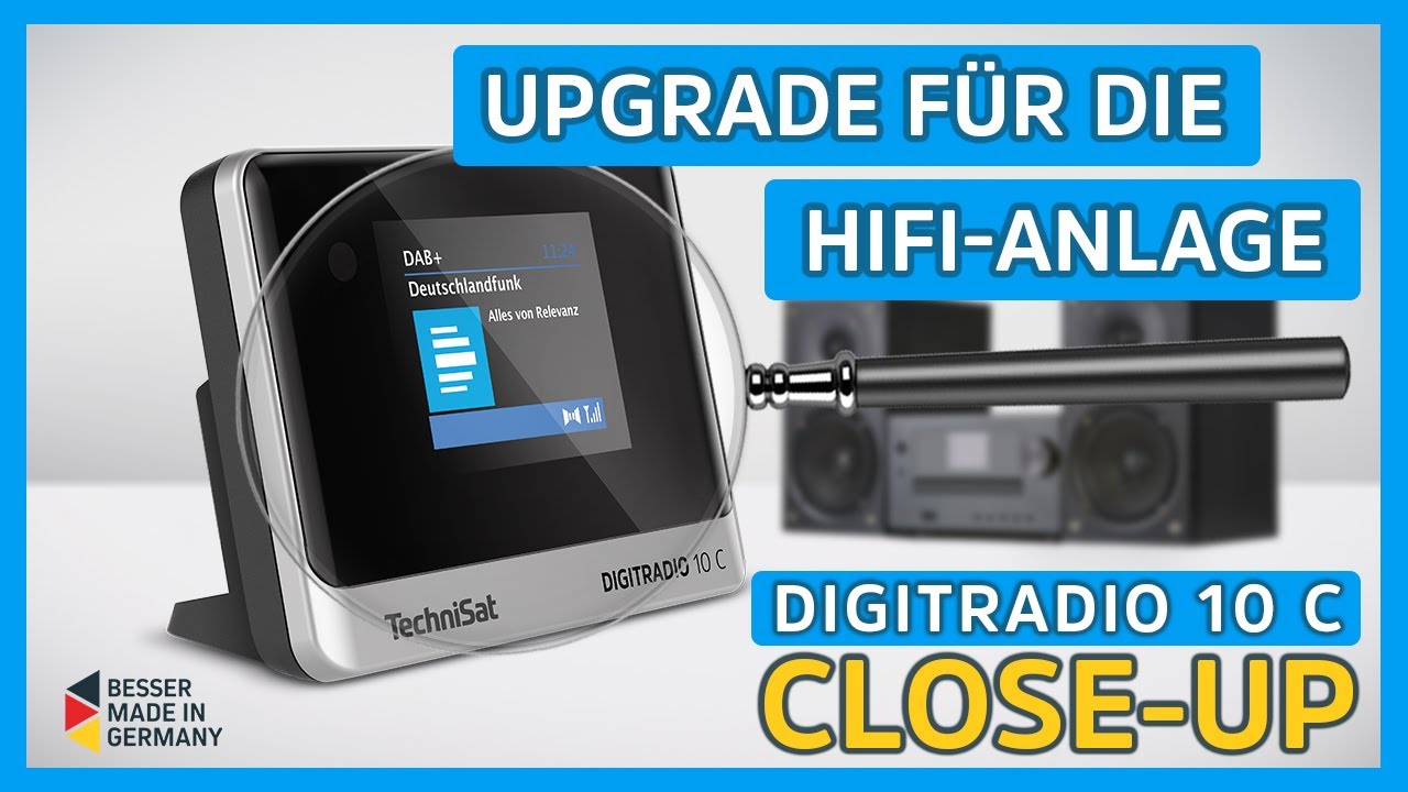 DIGITRADIO 10 C | DAB+/UKW-Radioadapter mit Farbdisplay und Bluetooth-Audiostreaming| TechniSat