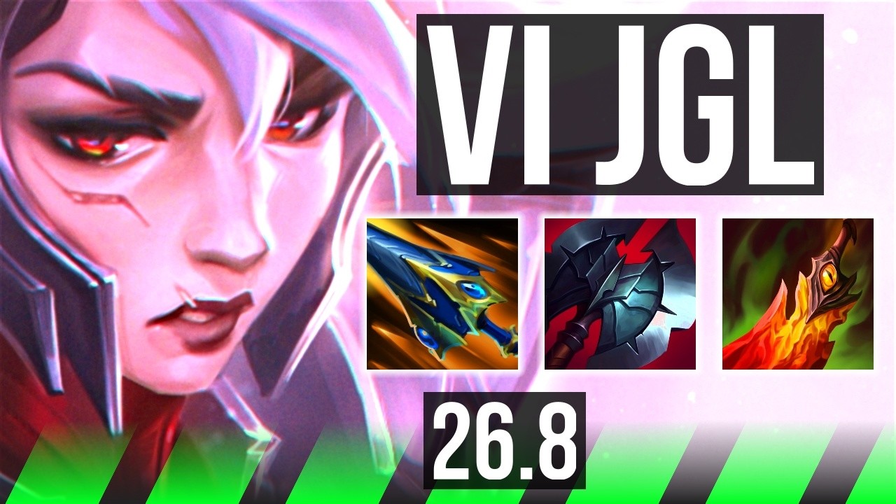 VI vs LEE SIN (JGL) | Perfect KDA: 18/0/6 | EUW Master | 26.8