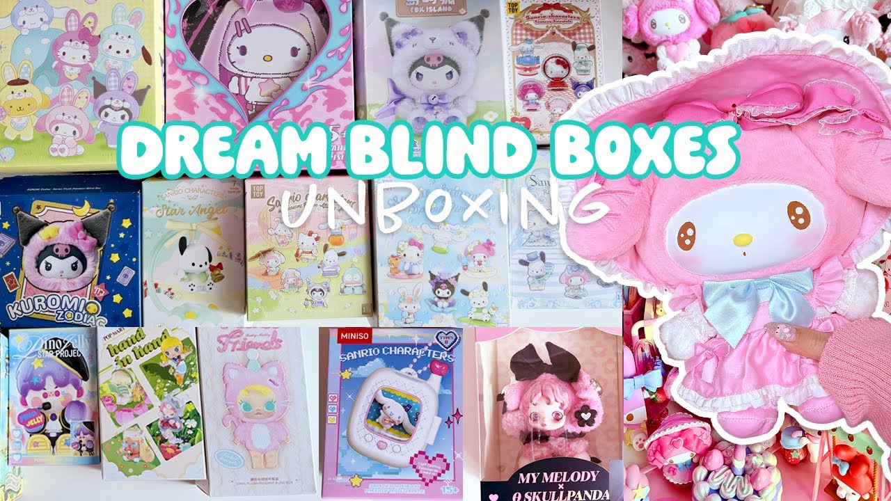 blind box shopping at miniso and popmart 💓 | unboxing my melody, sanrio, nommi, molly
