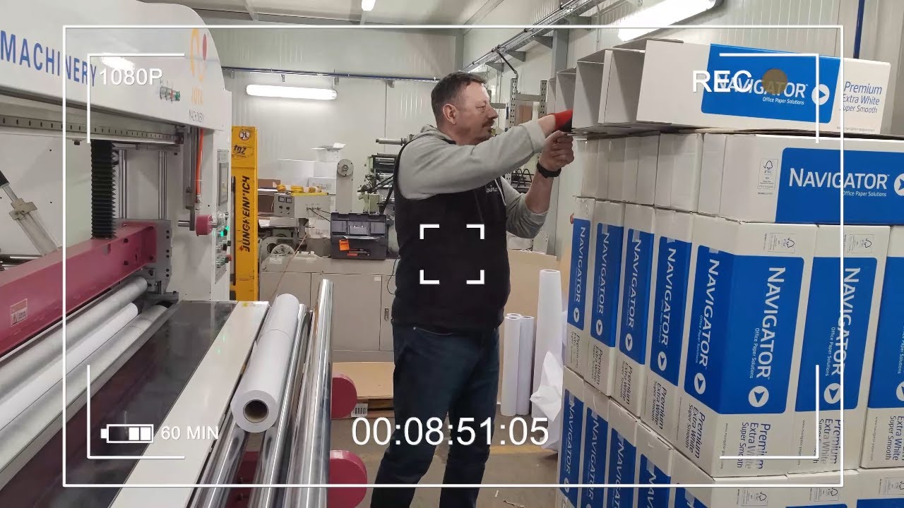 CAD Plotter Paper Roll Slitter Rewinder in EU Country - 2023