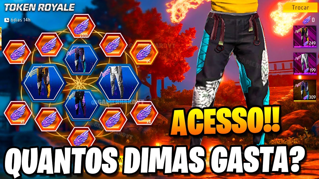 QUANTOS DIMAS PRA PEGAR A CAL&Ccedil;A ANGELICAL, NOVA SKIN GR&Aacute;TIS, NOVO PASSE E RANQUEADA, NOVIDADES FF