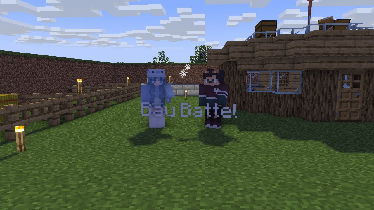 Bau Battel gegen Sophia in MINECRAFT💚 #minecraft