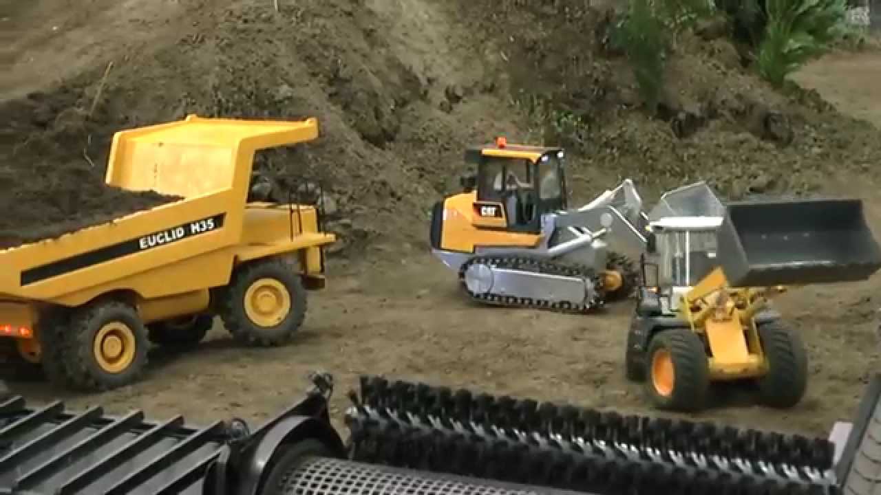 RC CONSTUCTION SITE,BIG WORK, RC ROADWORKER, HEAVY RC MACHINERY