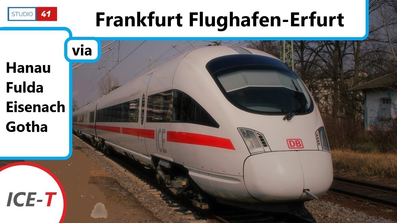 Frankfurt Flughafen-Erfurt *ICE1590* (ICE-T II BR411) Führerstandsmitfahrt/Cabride