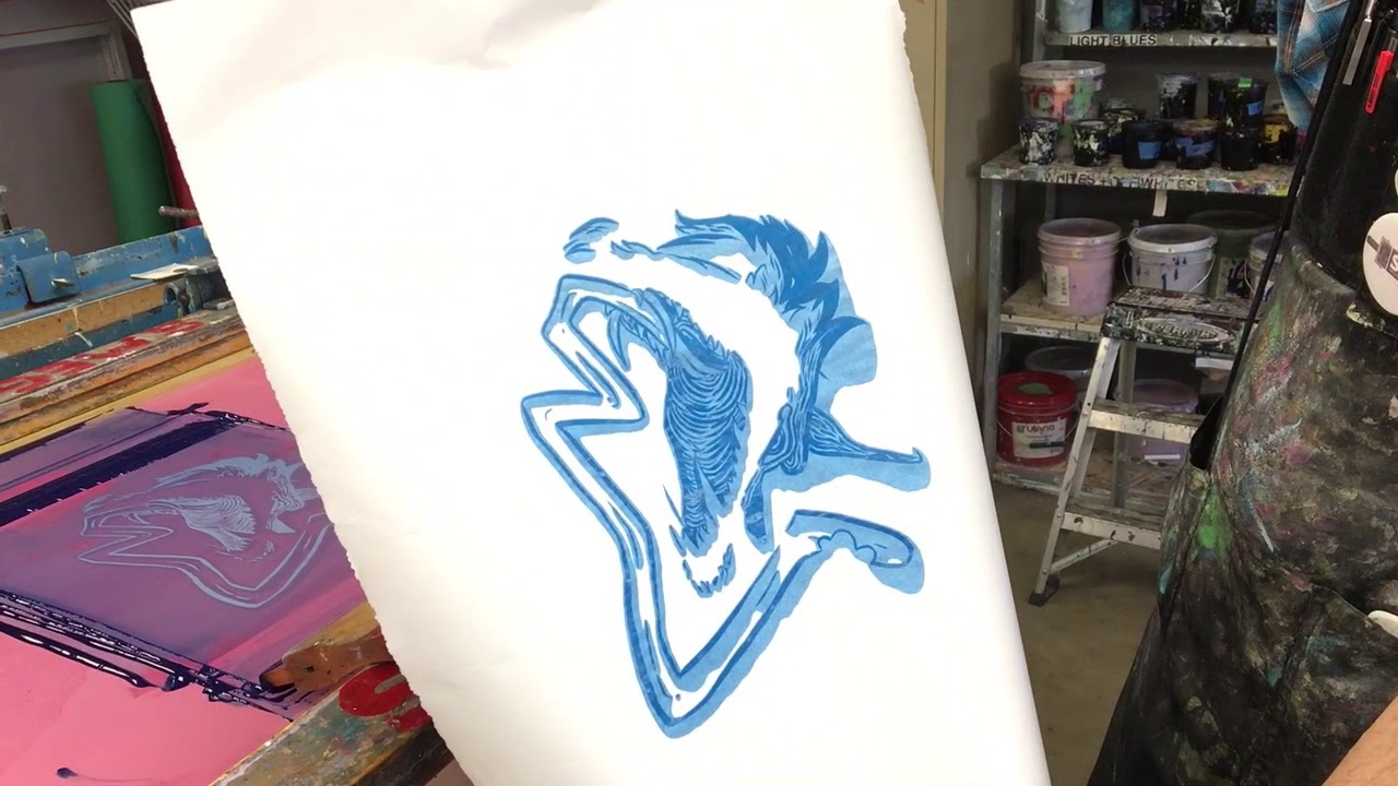 Fixing an ink bleed during screen printing