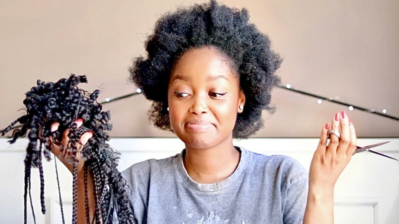 Take out my box braids with me! | 4C hair growth tips | Tshego Makoe