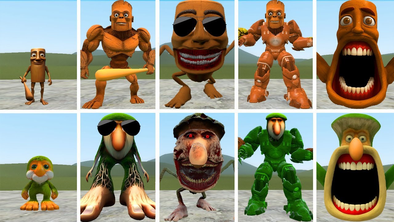 ??? NEW EVOLUTIONARY FORMS OF KING TUNGTUNG SAHUR VS KING BRR BRR PATAPIM IN GMOD!