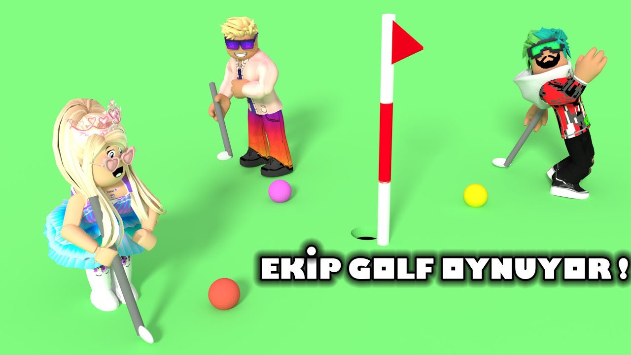 Han Kanal Ve Buse Duyguyla Golf Oynuyoruz | Roblox Super Golf