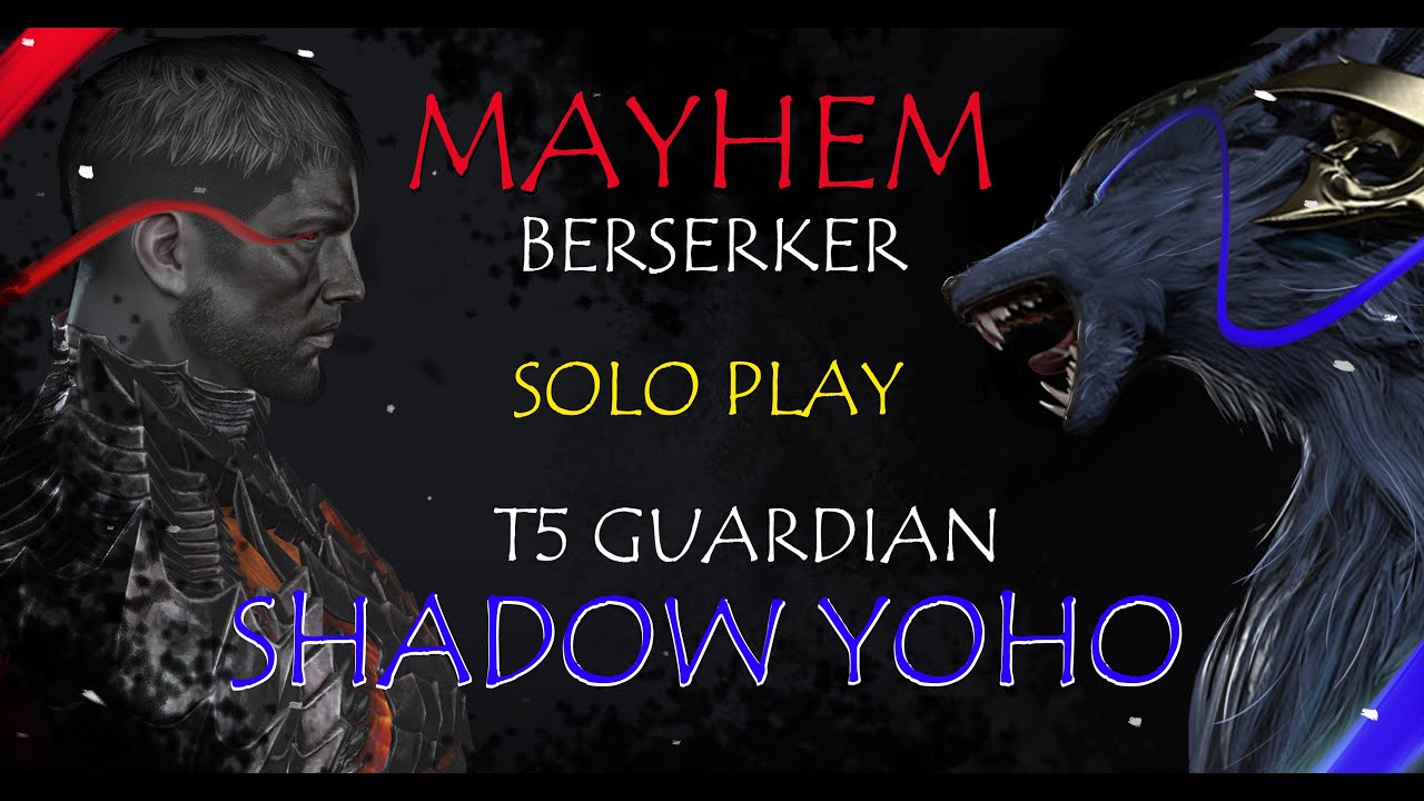[ Lost Ark ] - MAYHEM BERSERKER - T5 Guardian Raid Solo - Night Fox YOHO
