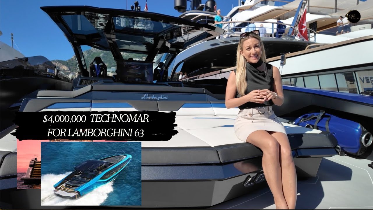 Explore the $4,000,000 Technomar for Lamborghini 63 at Monaco Yacht Show 2024