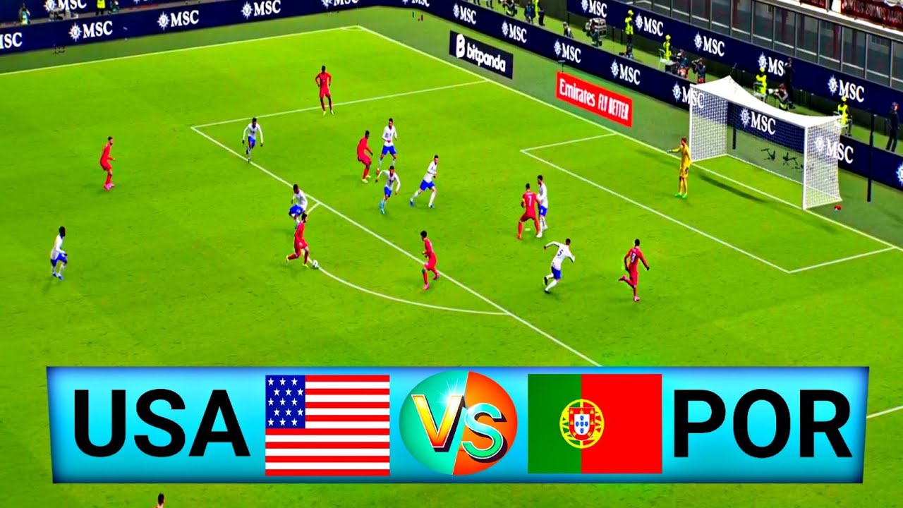 USMNT vs PORTUGAL | 1 Mar 2026 - International Friendly Match | eFootball (4K) Gameplay 