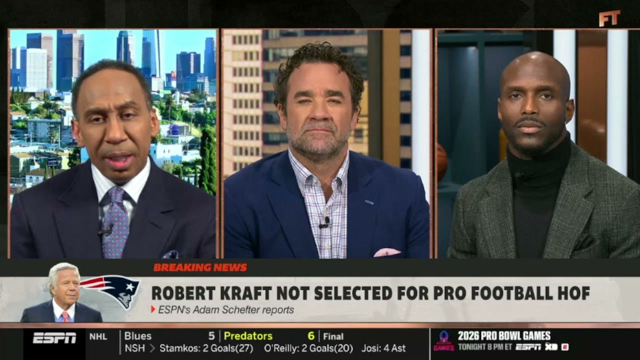 BREAKING NEWS: Patriots owner Robert Kraft not selected to Pro Football Hall of Fame | FIRST TAKE