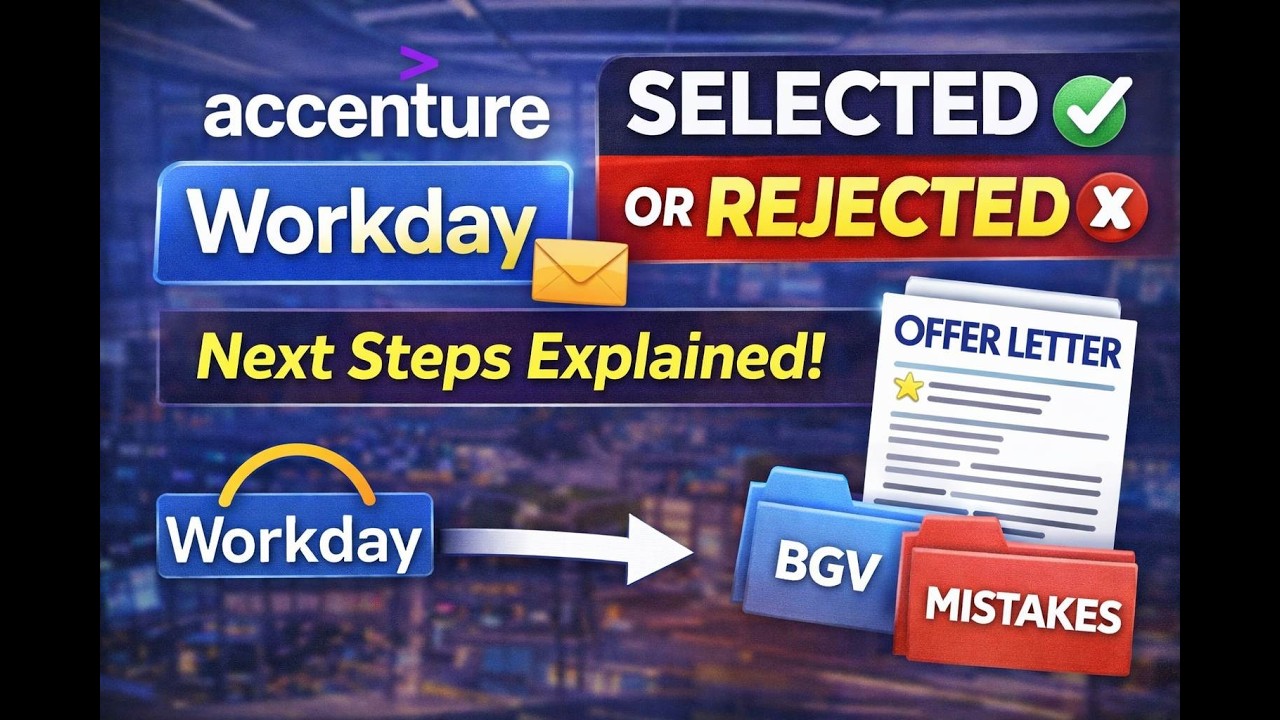 Received Workday Mail? Congratulations! 🎉 Accenture Offer Letter Process