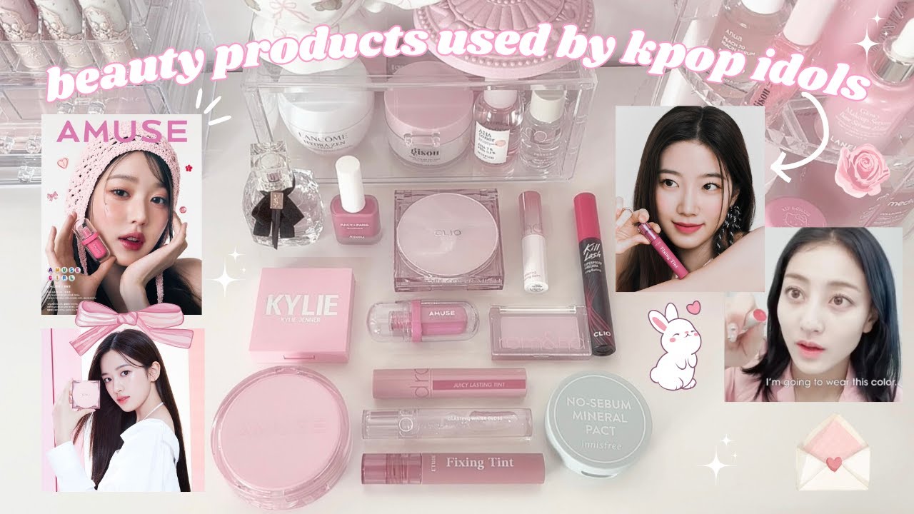🎀🩰beauty products used by kpop idols ♡ ive, new jeans, lesserafim etc. 🦢