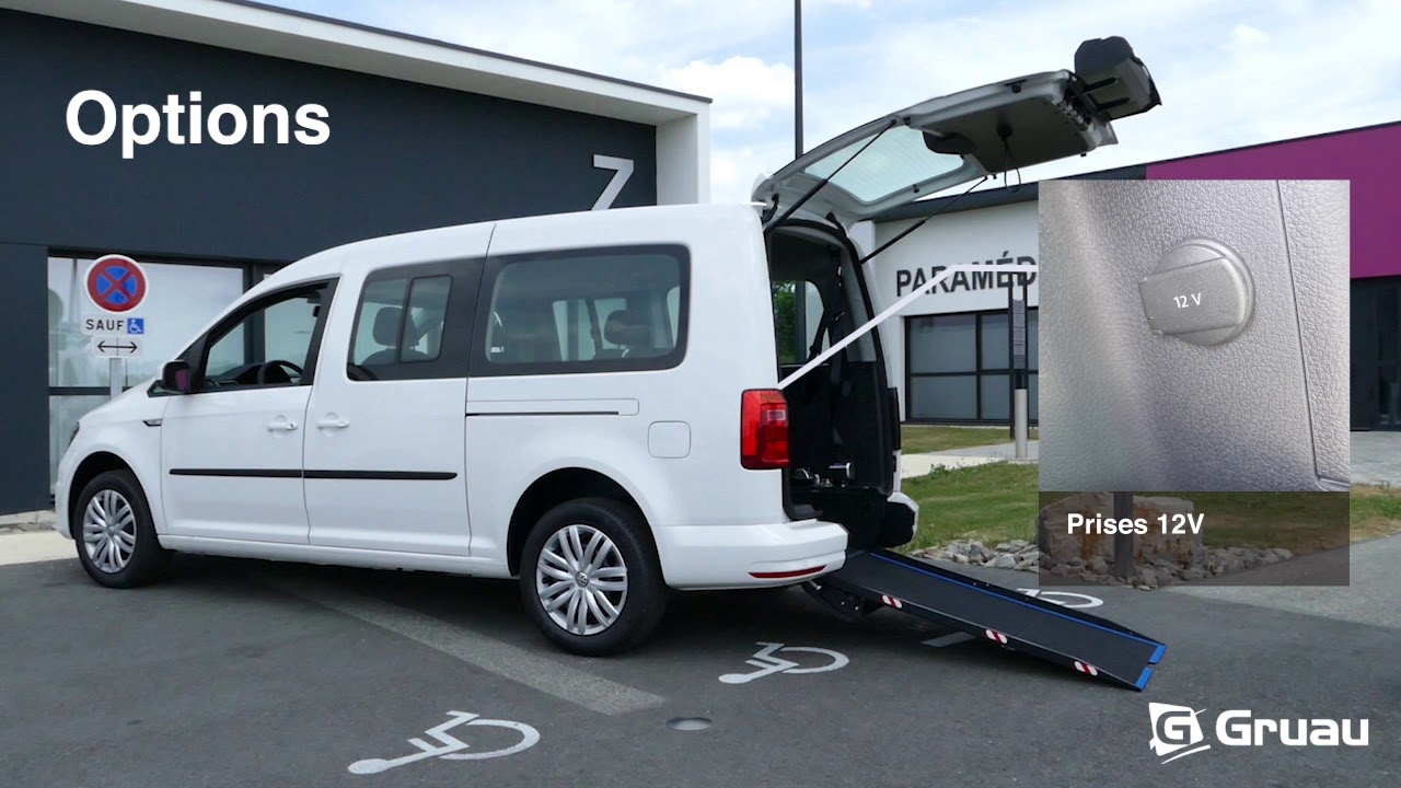 Volkswagen Caddy, véhicule TPMR Gruau – Version Sthandy
