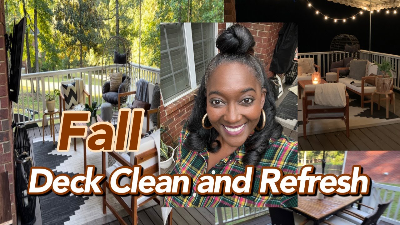 Fall Deck Makeover 2022| 🍂Cleaning Motivation| Outside Decorating🍁 #cleanwithme #decoratewithme