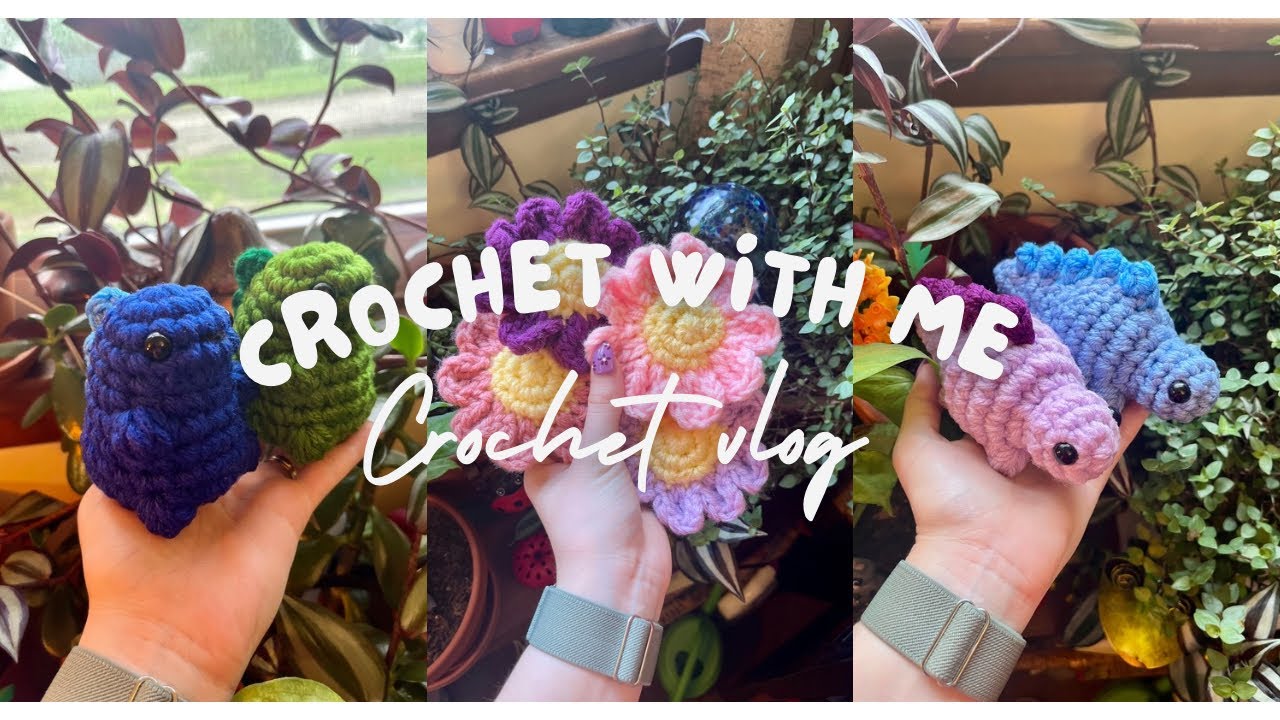 Crochet with me, Try new patterns, clean my craft room 🧶