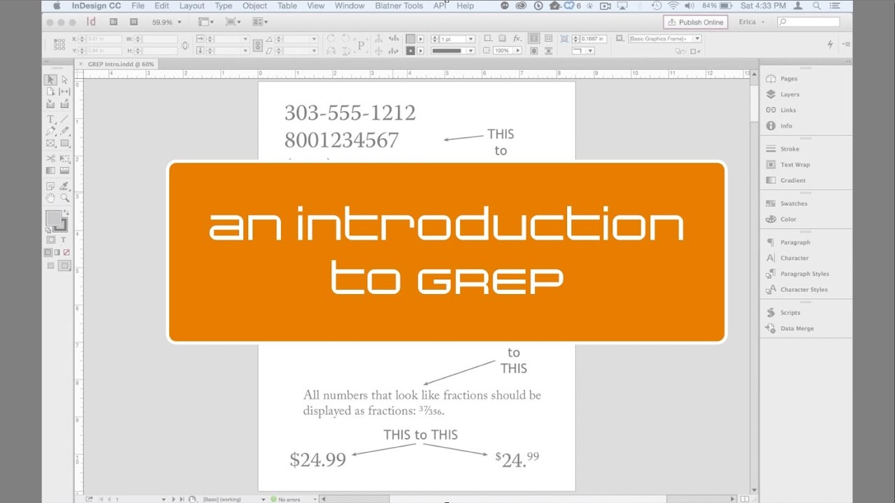 An Introduction to GREP in InDesign