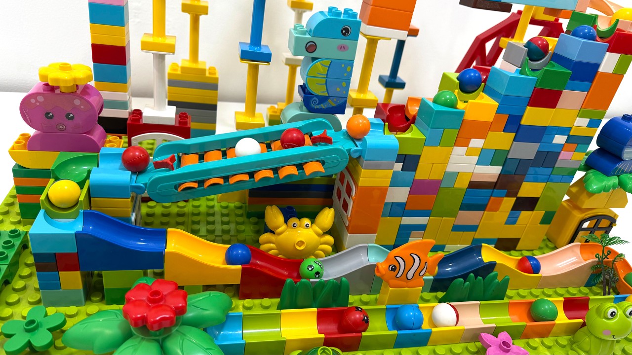 Epic LEGO Duplo Marble Showdown 🌊 Sea Animal Adventure – LIVE Stream!