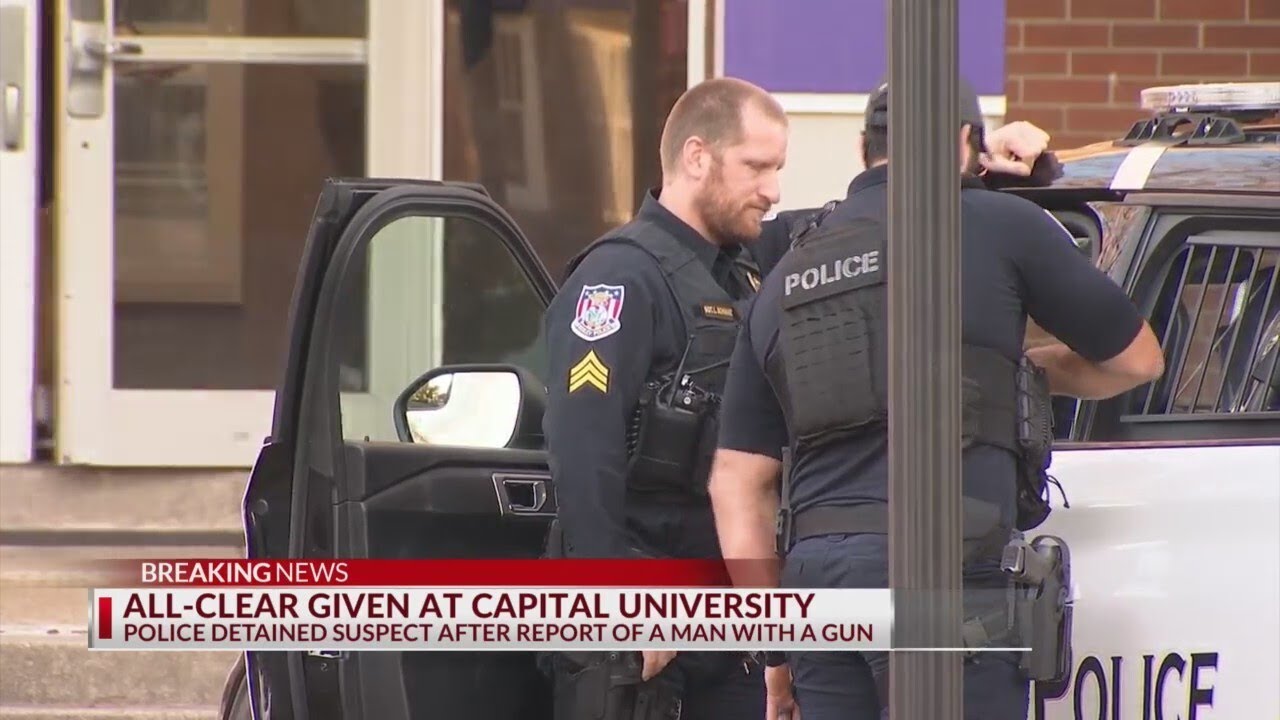 Police detain suspected man with a gun at Capital University