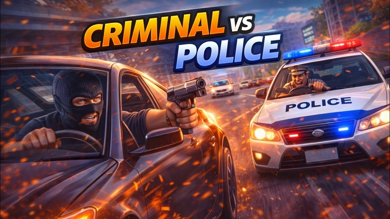 Police car chase game 