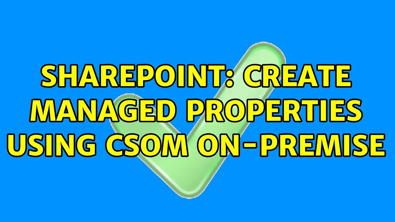 Sharepoint: Create managed properties using CSOM on-premise (2 Solutions!!)