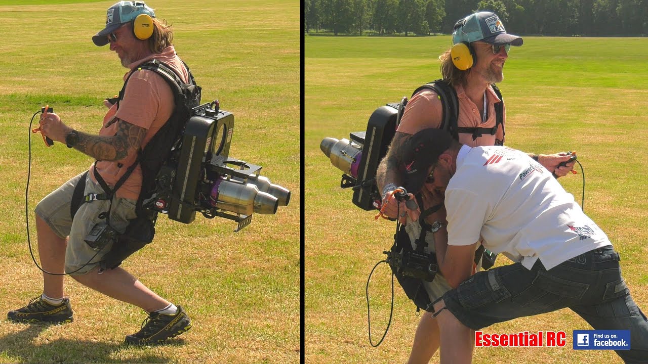 TWIN TURBINE JET PACK TEST ! Marc Leavesley | Paragliding Instructor | Weston Park 2022