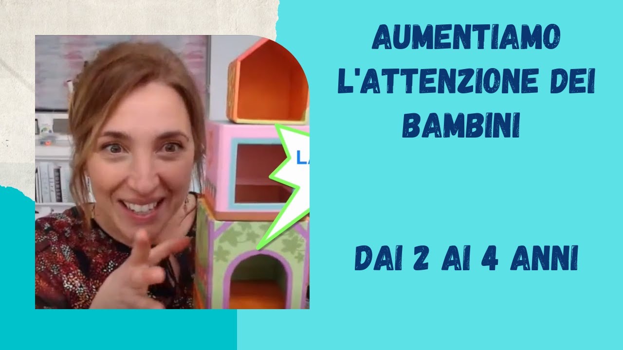 Aumentiamo l'attenzione dei bambini dai 2 ai 4 anni con la tecnica del PIU' UNO