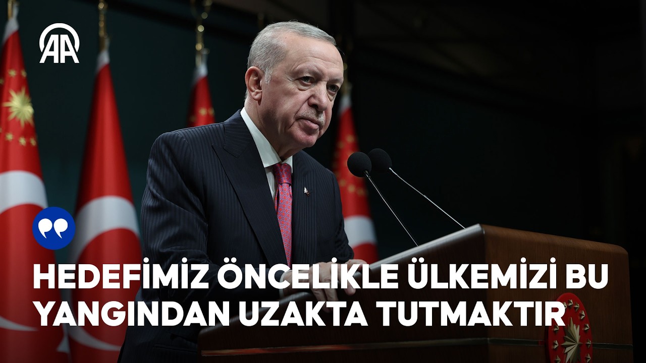 Cumhurbaşkanı Erdoğan, Kabine Toplantısı'nın ardından açıklamalarda bulunuyor