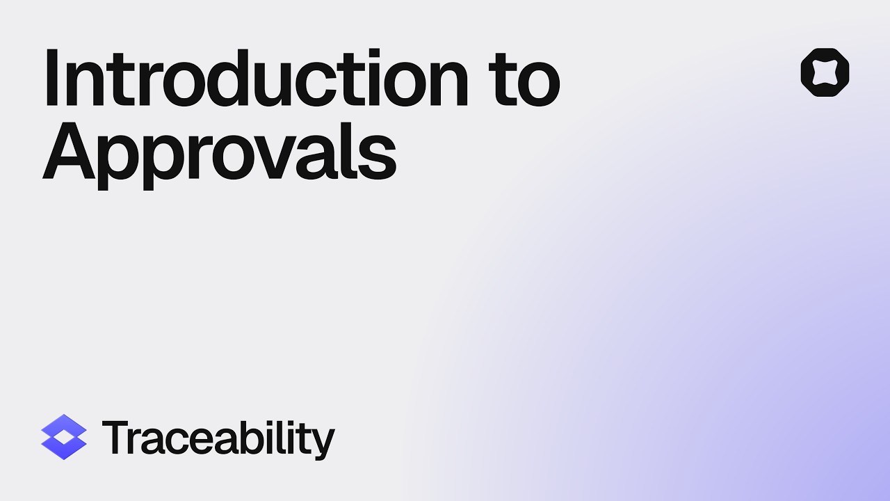 Introduction to approvals