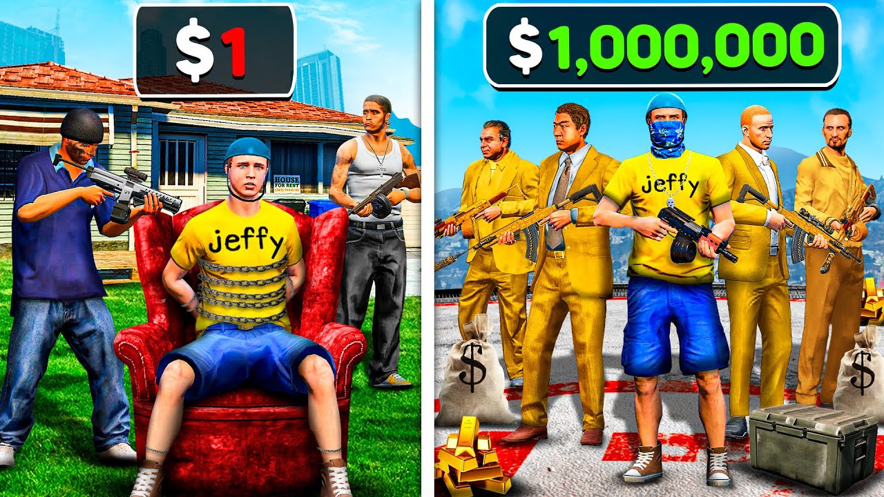 $1 To $1,000,000 GANG In GTA 5!