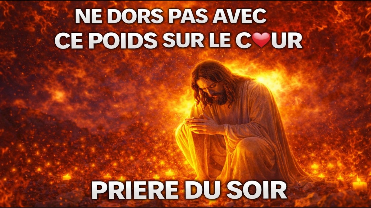 laissez cette prière envelopper votre esprit ne dors pas avec ce poids sur le cœur prie ce soir