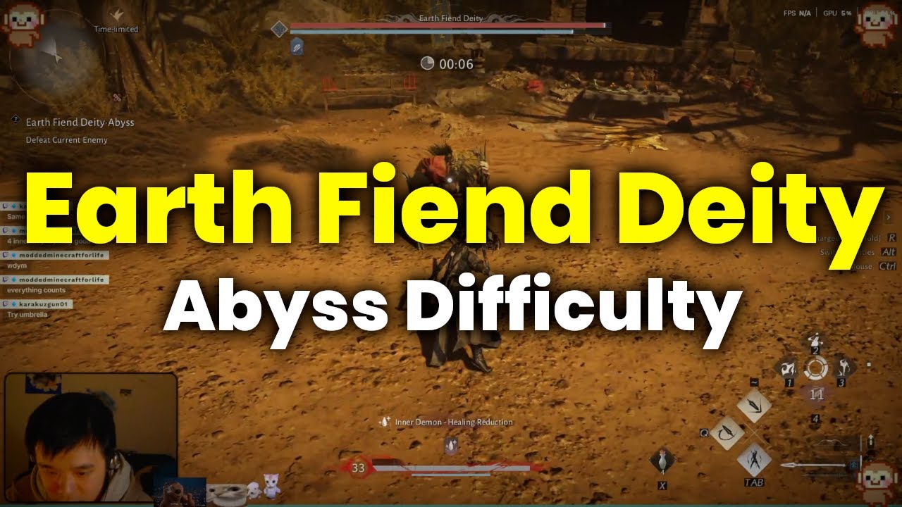 Earth Fiend Deity (Abyss Difficulty) | Strategic Sword/Heavenquaker Spear - Where Winds Meet