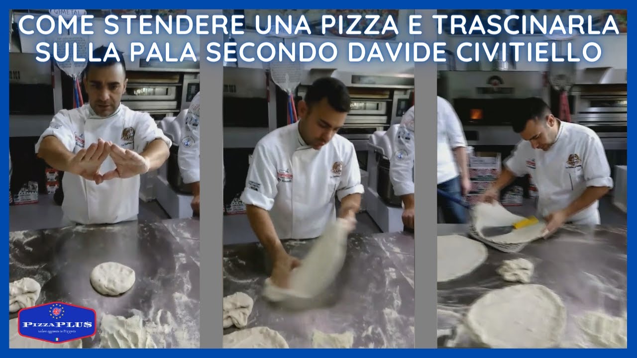 COME STENDERE LA PIZZA E TRASCINARLA SULLA PALA SECONDO DAVIDE CIVITIELLO