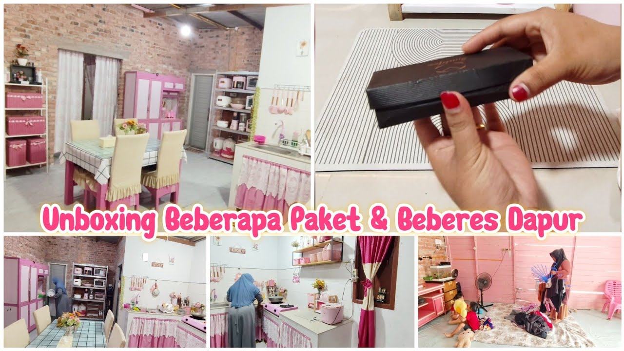 UNBOXING BEBERAPA PAKET || BERSIH BERSIH DAPUR DIMALAM HARI SEBELUM TIDUR