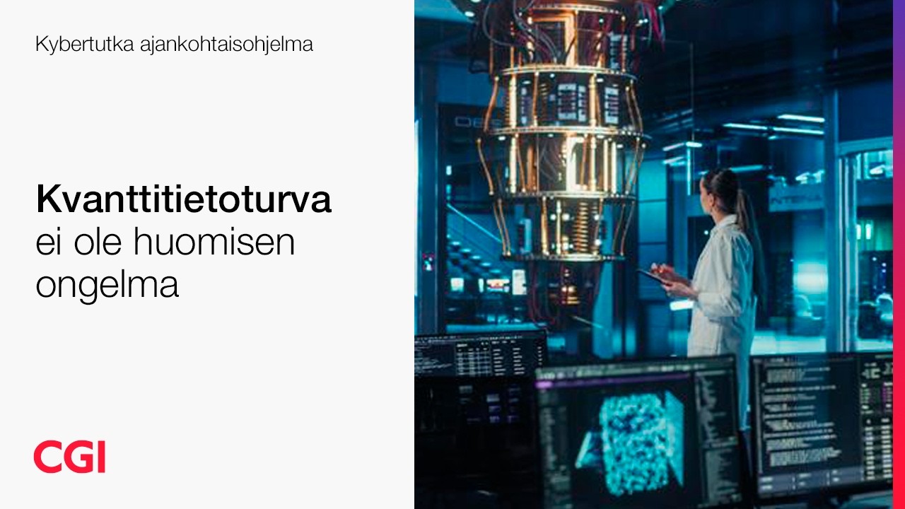 Kvanttitietoturva ei ole huomisen ongelma