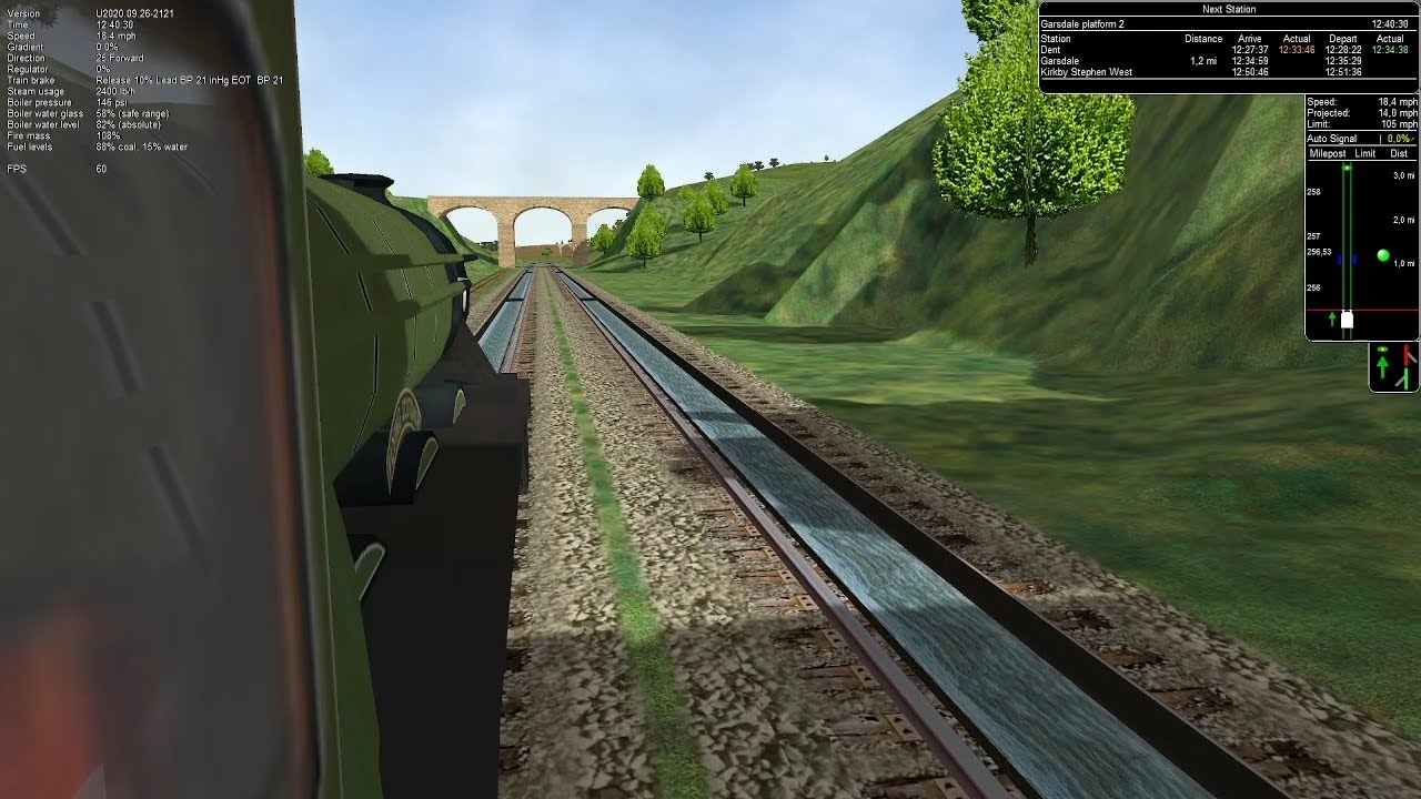 OR (MSTS) Settle & Carlisle Line activity: Low Water (complete MANUAL control)