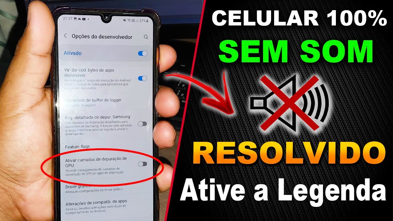 CELULAR SEM SOM (RESOLVIDO) MAIS FÁCIL DO QUE VOCÊ PENSA (Passo a passo)