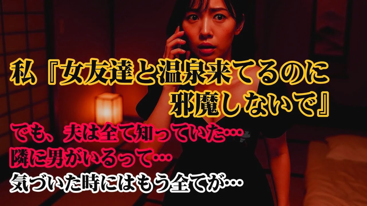 【離婚】私『今、女友達と温泉来てるから邪魔しないで』でも…夫は全て知っていた…隣に男がいるって…35年分の愛情も信頼も剥がれ落ち…気づいた時にはもう…帰る家も迎える家族も残っていなかった【シタ妻】