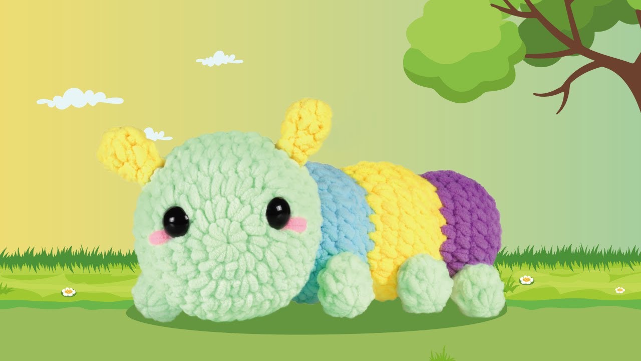 1 Crochet Caterpillar- Body Rnd 1