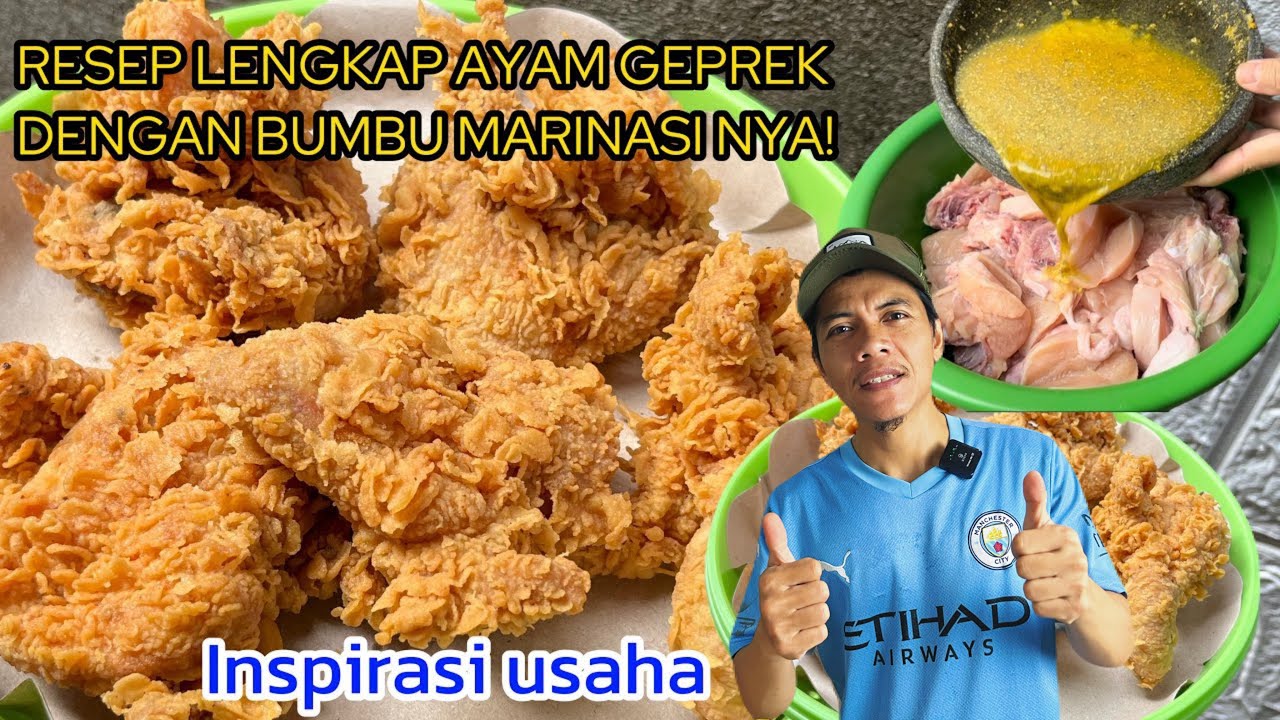 CARA BUAT AYAM GEPREK ALA KFC KRIUK TAHAN LAMA