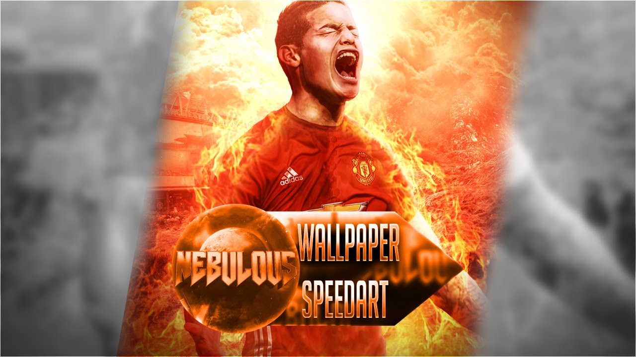 James Rodriguez Wallpaper - SpeedArt - Photoshop CC