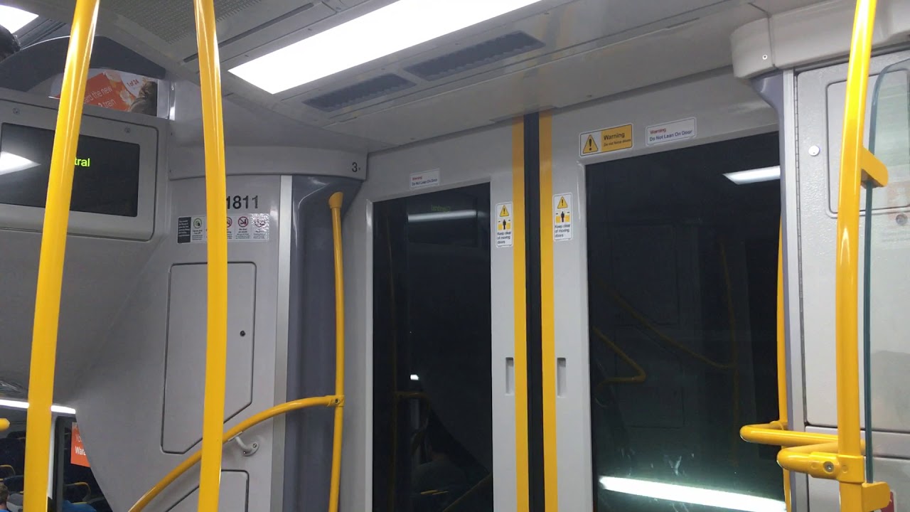 Sydney Trains B-Set (Waratah Series 2) - Central to Green Square (T8 Airport & South Line)