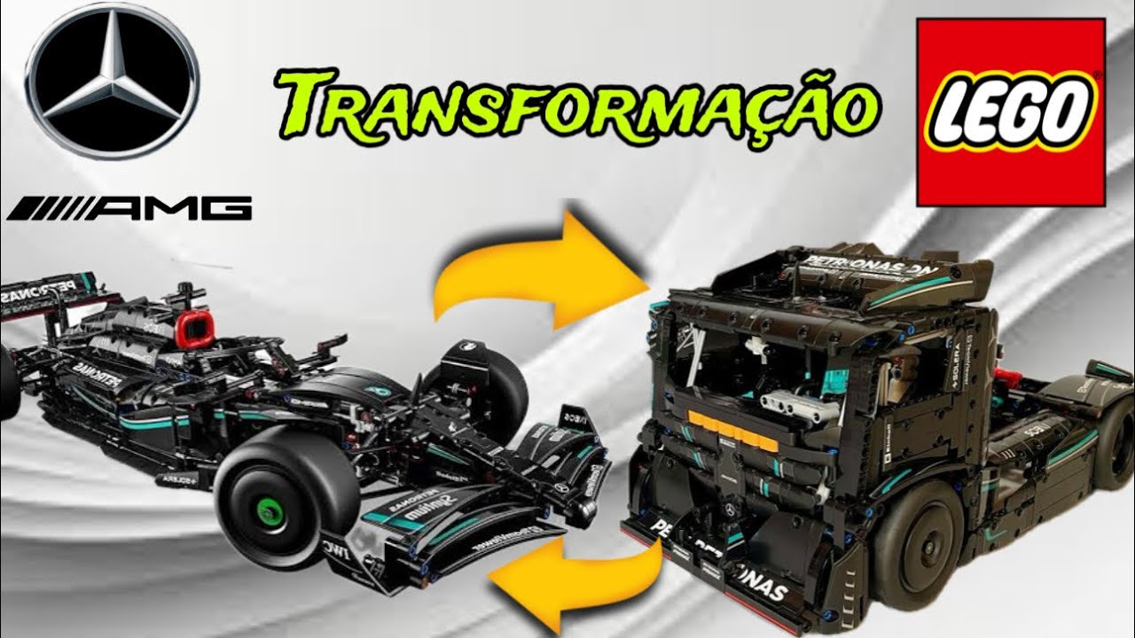 Mercedes F1 W14(42171)transformação em Caminhão Fórmula Copa Truck #copatruck #mercedes #legotechnic